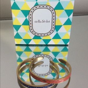 Manchester Enamel Cuffs